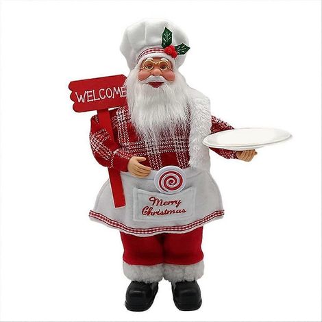 Poupée Père Noël debout, décorations de poupée (1/5)