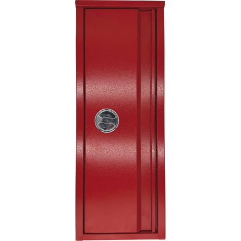 Gloria Feuerlöscher Schutzschrank WS-FL 12-M, Feuerlöscher-Schrank, Löscherschrank, verzinktes Stahlblech, pulverbeschichtet, 810x300x220mm (1/3)