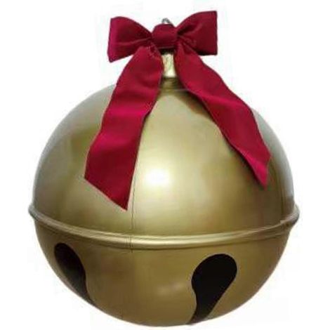 Boule de Noël gonflable, boule transparente en PVC de 45 cm, résistante aux intempéries, idéale pour l'extérieur (jardin, pelouse, etc.). (1/5)