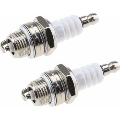 (2 pièces) Bougies d'allumage de rechange pour moteur 2 temps de tronçonneuse