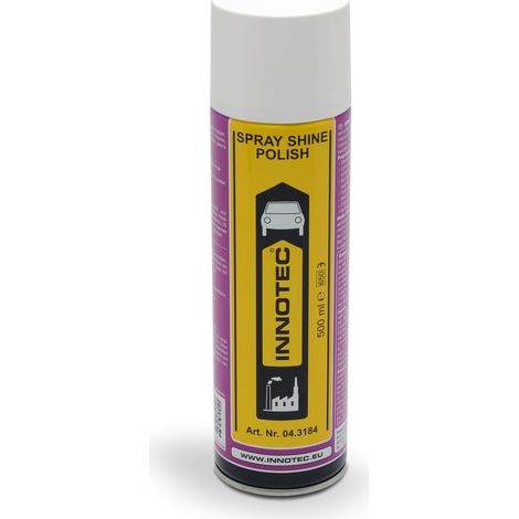 Spray polish de finition en bombe – Brillant et protection pour surfaces lisses – Application facile sans traces – Approuvé OEM – Innotec