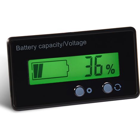 Écran LCD Rétroéclairé - Testeur Universel de Capacité et Tension de Batterie - Moniteur Voltmètre (1/5)