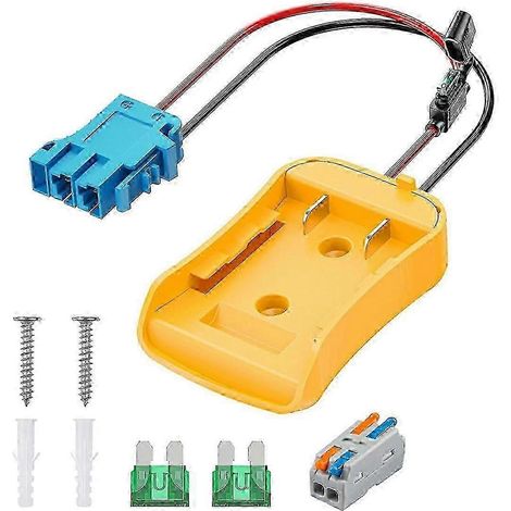 Adaptateur de batterie Peg-Perego pour voitures jouets électriques compatible avec les batteries au lithium 20V, doté d'un connecteur de faisceau de câbles. (1/5)