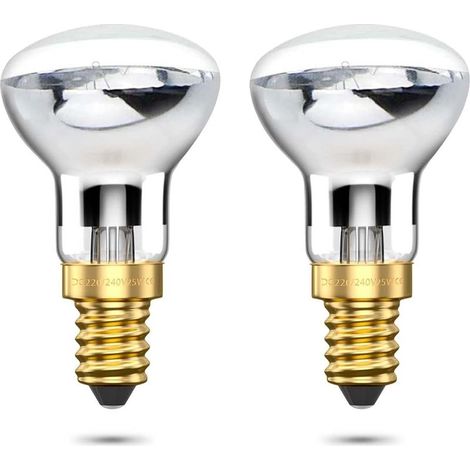 R39 E14 Ampoules à réflecteur, ampoule de lampe à lave 25W 230V Spot à réflecteur blanc chaud 24002600K pour luminaires suspendus (paquet de 2) (1/5)