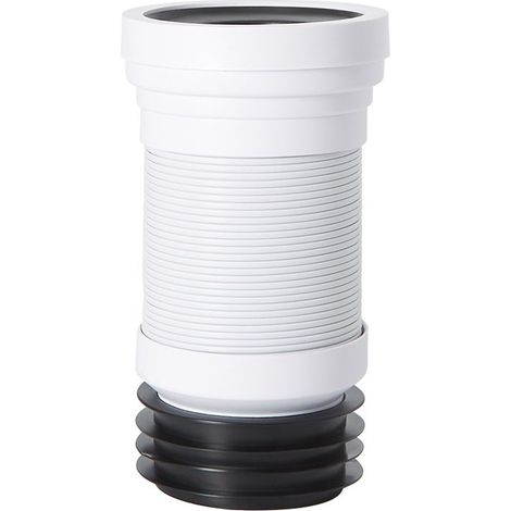 Milano Bathroom Flexible Plastic Close Coupled Toilet WC Pan Straight Connector