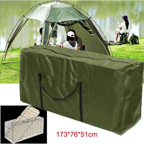 Sac de rangement pour coussins de canapé d'extérieur avec poignée, sac de rangement pour sapin de Noël (vert 1737651cm) (1/5)
