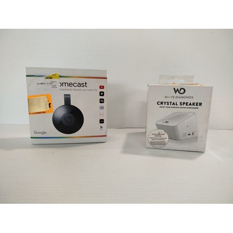 [GOOGLE & WHITE DIAMONDS] Lot multimédia Chromecast et enceinte sans fil (1/5)