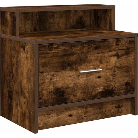 Maison Exclusive - Mesilla de noche con cajón roble ahumado 51x31 (1/5)