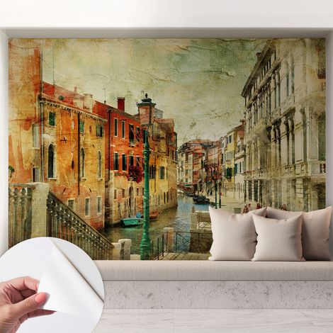 Selbsthaftend Tapete für Wohnzimmer Schlafzimmer Küche - Wanddekoration Städtische Impression 208x146 cm (1/5)