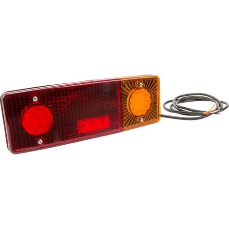 Feu arrière LED rectangle droit câblé UNIVERSEL LA40017 (1/5)
