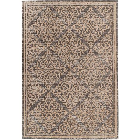 Tapis Tissé Oriental à Poils Courts "Davio" Beige 160 x 230 cm (1/5)