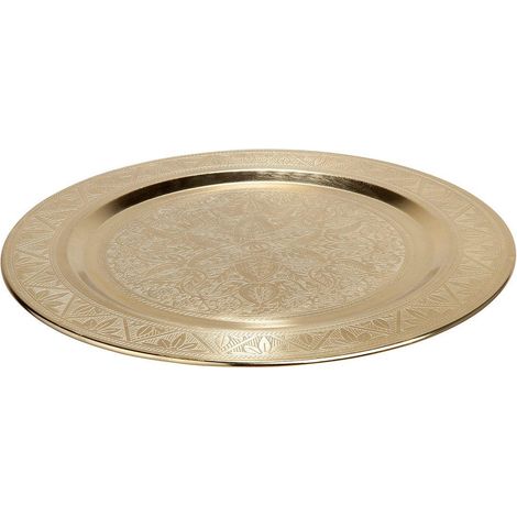 GILDE Placa decorativa Argore metal dorado