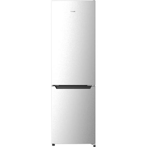 Kühlschrank combi Inox, 180 cm hoch und 55 cm breit, mit 250 Litern Inhalt, Inverter Plus Kompressor, Total No Frost und Energieklasse D. Außerdem Humidity Box mit Feuchtigkeitsregulierung.