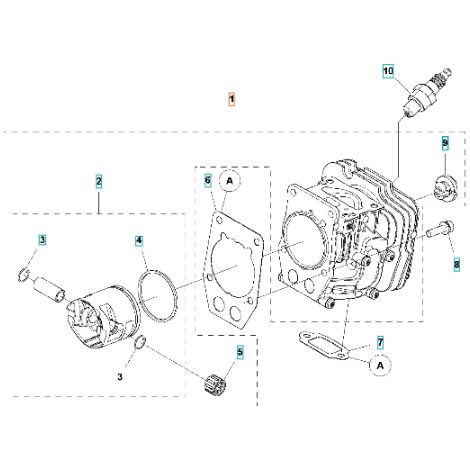 VOLLSTÄNDIGER ZYLINDER 586341502 HUSQVARNA ORIGINAL