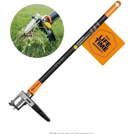 Outil de désherbage à long manche — Un gadget qui préserve la pelouse et arrache les mauvaises herbes avec leurs racines. (1/5)