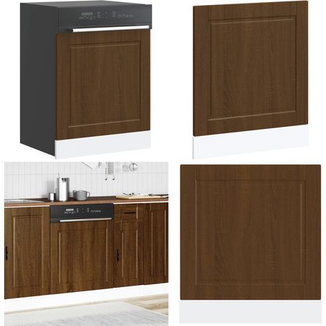 vidaXL Panneau de lave-vaisselle Porto chêne marron 60x1,5x67 cm (1/5)