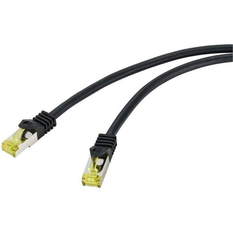 RF-4995166 RJ45 Câble réseau, câble patch CAT 6a (câble brut CAT 7) S/FTP 10.00 m noir gaine TPE, flexible, ignifuge 1 pc(s) W043622 (1/3)