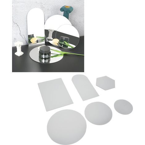 Miroir décoratif mural en acrylique de forme irrégulière (1/5)