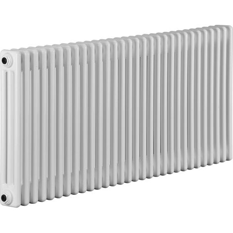 Traditional White 3 Column Radiators 600mm high 1177 mm wide (1/2)