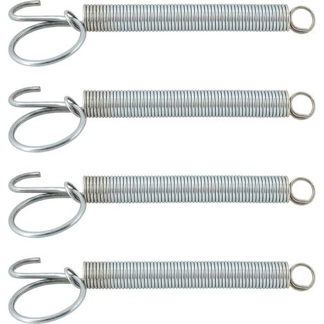 Lot de 4pcs Crochets à Ressort Multifonctions de 115mm pour Porte de Cage Crochet à Ressort en Métal pour Fixation de Poulets Lapins Hamsters Pigeons Cages pour Animaux de Compagnie (1/5)