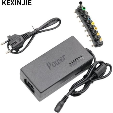 Chargeur universel DC 12V-15V-16V-18V-19V-20V-24V 4-5a, 96W, adaptateur secteur pour ordinateur portable, ASUS, DELL, [9B4F475] (1/4)