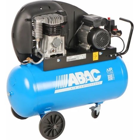 COMPRESSORE ARIA SERBATOIO 90Lt EXT A29B 90 CT2 10bar MOTORE 2HP TRIFASE ABAC