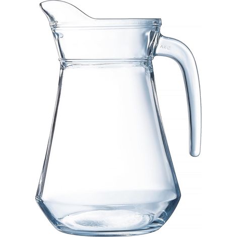 Broc à Anse Transparent - Verre Trempé - Compatible Lave-Vaisselle - 1L (1/5)