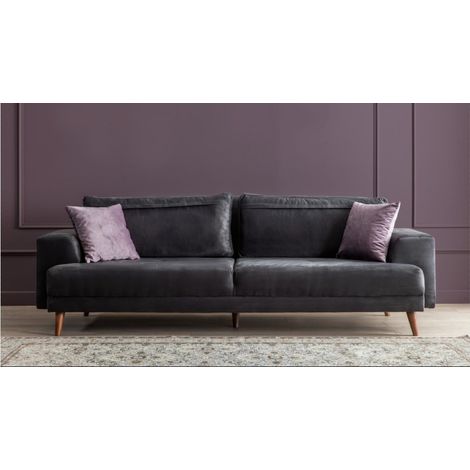 Canapé VİVENTE Gris Fonce 235 x 85 x 75 (1/3)