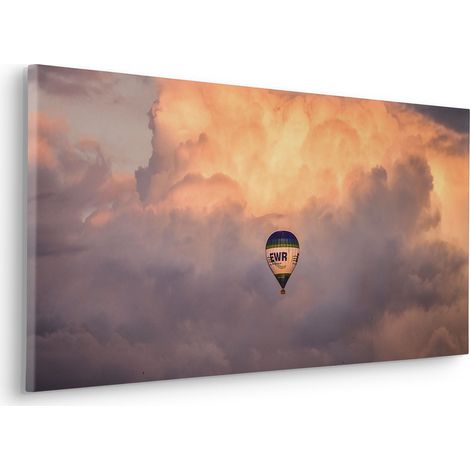 Komar Canvasbild Flying Balloon - 90 x 40 cm - Bild auf Keilrahmen - Naturmotiv (1/2)