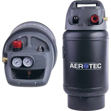 Réservoir d'air comprimé 14l 10bar – Accessoire pour compresseur – Raccord rapide – Régulateur de pression avec manomètre – Aerotec (1/4)