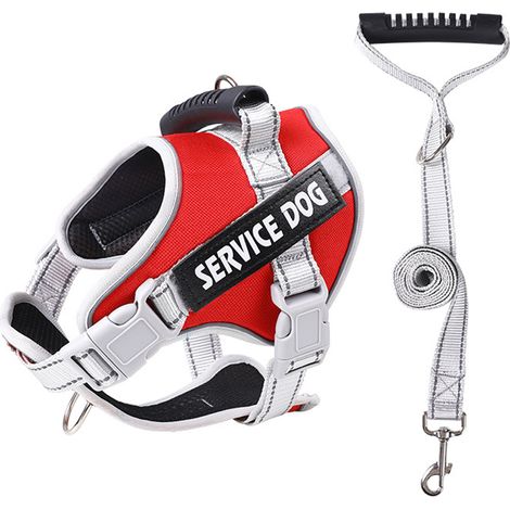 Harnais pour chien d'assistance, gilet de dressage pour animal de compagnie anti-traction, adapté aux chiots et aux animaux de soutien émotionnel (1/5)
