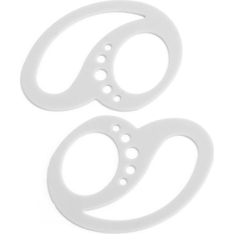 1 Paar tragbare Ohrhaken, Silikon-Ohrhalterungen gegen Herunterfallen für Bluetooth-Kopfhörer, Halteclips, silbergrau (1/5)