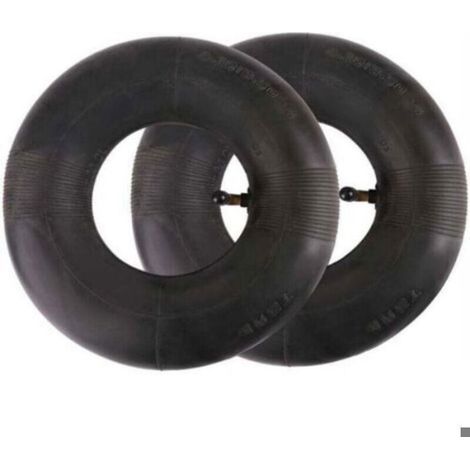 Enowelir 2 Chambres à Air 4.10 3.50-4 avec Tige de Valve pour Tondeuse Brouette Chariot Jardin Poussette (1/4)