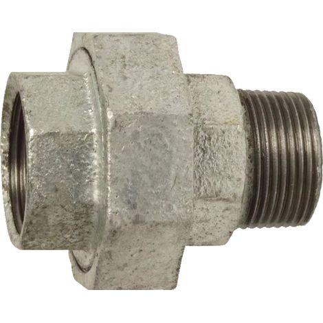 Conexión de hierro fundido, niple galvanizado, 1 1/4 GZ GW