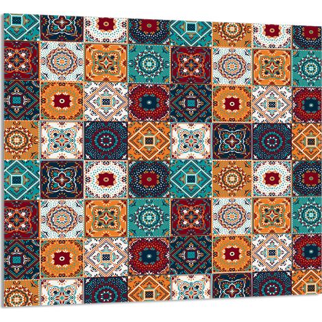 Panneau de verre mosaïque 65x60 pour la cuisine (1/5)