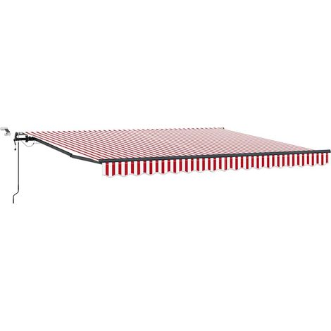 Maison Exclusive - Tela de toldo Rojo y 400 x 300 cm Poliéster
