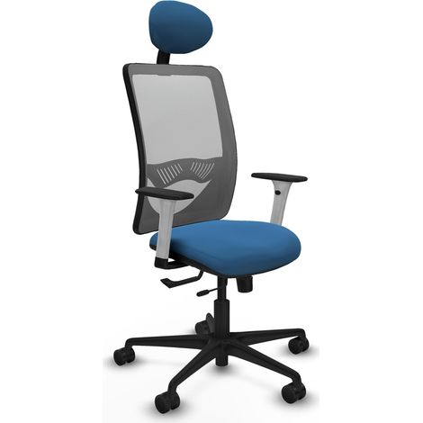 Chaise de bureau piqueras y crespo Zulema blanc mousse épaisse (1/2)