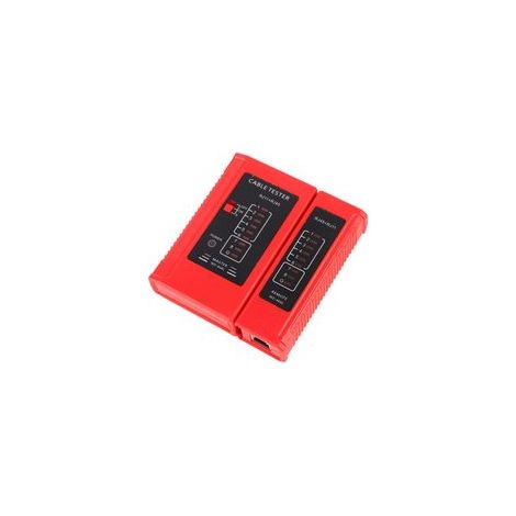 Testeur de câble réseau, testeur de câble réseau WZ-468 RJ45 et RJ11 Outil de test de réseau LAN Ethernet pour la vérification de la continuité de l'assemblage des câbles réseau (1/4)