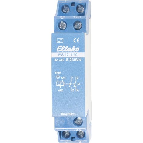 Télérupteur pour profilé Eltako ES12-110 21110002 1 NO (T), 1 NF (R) 230 V/DC, 230 V/AC 16 A 2000 W 1 pc(s) (1/2)