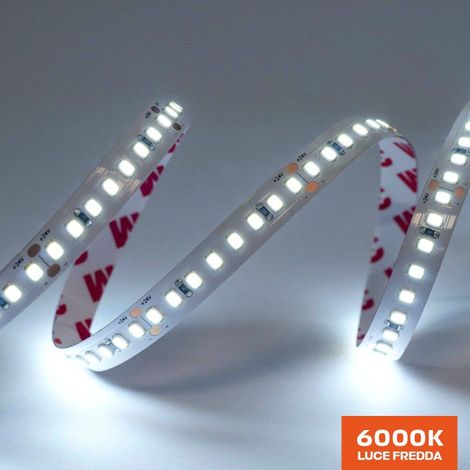 Striscia Led Serie H.E. 90W 13000lm 24V IP20 PCB 10mm bobina da 800 SMD 2835 - Fredda 6000K (1/4)