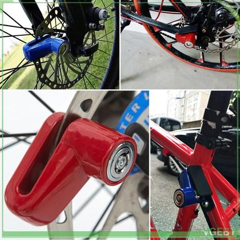 Fafeicy Antivol de frein à disque Verrou de frein à disque antivol, sécurité de sécurité pour moto, verrouillage de sport chaine (1/5)