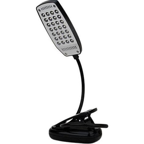 Luz de lectura USB recargable, 3 niveles de brillo, lámpara LED flexible con clip, artefacto de lectura (1/5)