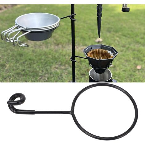 [Camping-Aufbewahrungsstange] Tragbarer und multifunktionaler 12-mm-Rutenhalter mit 75-mm-Becherhalter, aus leichtem Aluminium, 50 g (1/5)