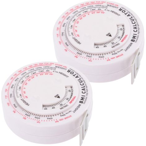 Ruban de mesure IMC 2 pièces, ruban de mesure du corps, ruban à mesurer pour régime et perte de poids, ruban à mesurer pour taille souple
