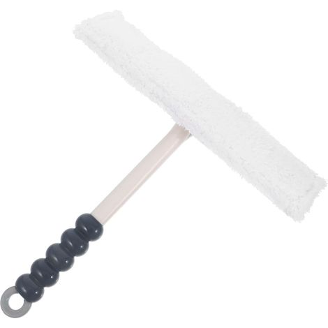 Raclette de douche avec poignée ergonomique , double face , en fibres polypropylène et caoutchouc .