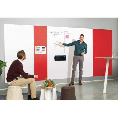 Magnetoplan Infinity Wall X, ACOUSTICS, rot, 490 x 1980 mm
