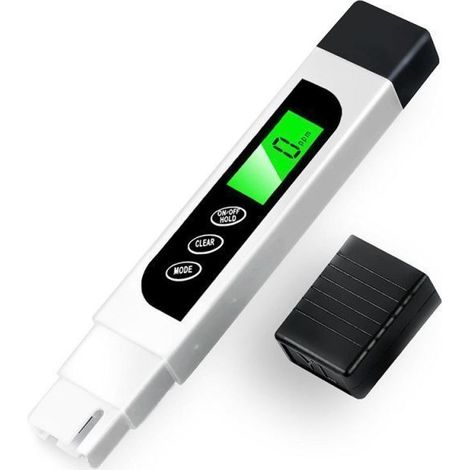 Testeur Numérique d'Eau Portable - Analyse Précise TDS, PH et Qualité de l'Eau pour Maison et Piscine, Design Compact et Discret