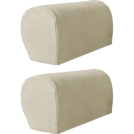 Bardusch-Protecteur extensible pour accoudoir de canapé, lot de 2 housses lavables et élastiques (1/5)