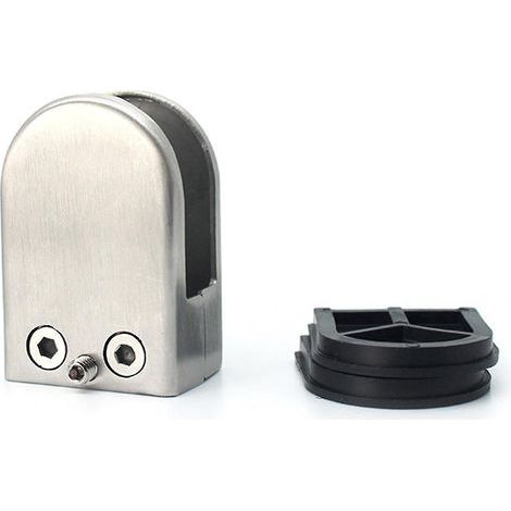 Edelstahl-Glasklemmen (4/8 Stück), verstellbarer Flachrückseiten-Glashalter für 15-20 mm Glas (4 Stück) (1/4)