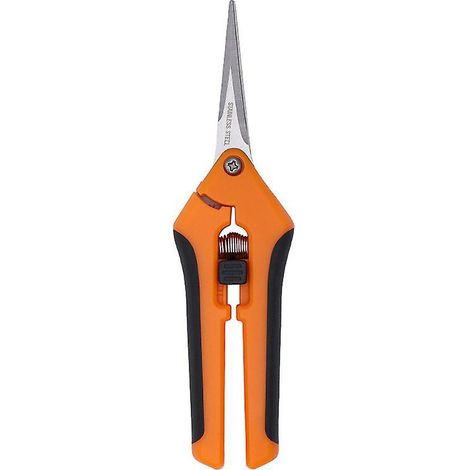 scateur Orange De Jardinage Main Coupe Branche Avec Lames En Acier Inoxydable Pour Fleurs Et Plantes (1/5)